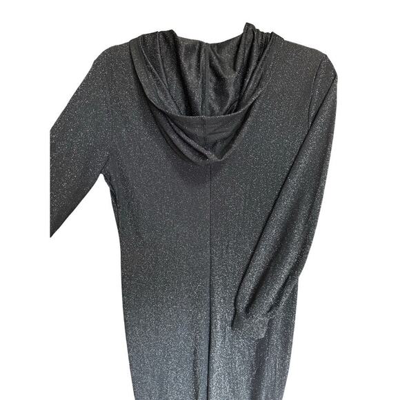 Savage X Fenty NWT Sleep and Shine Hooded Onesie In Black Shimmer Size Medium - Picture 10 of 16